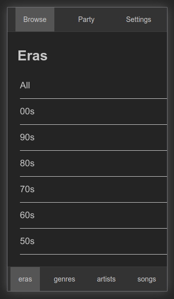 Karaoke eras