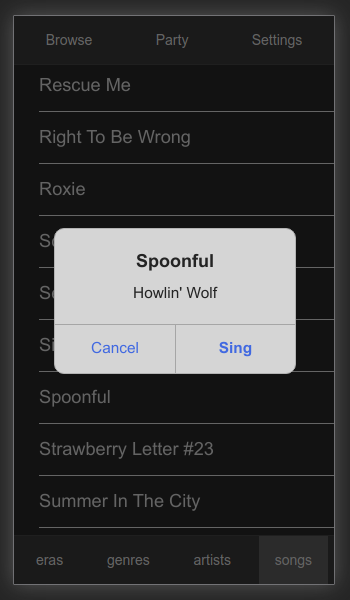 Karaoke pick